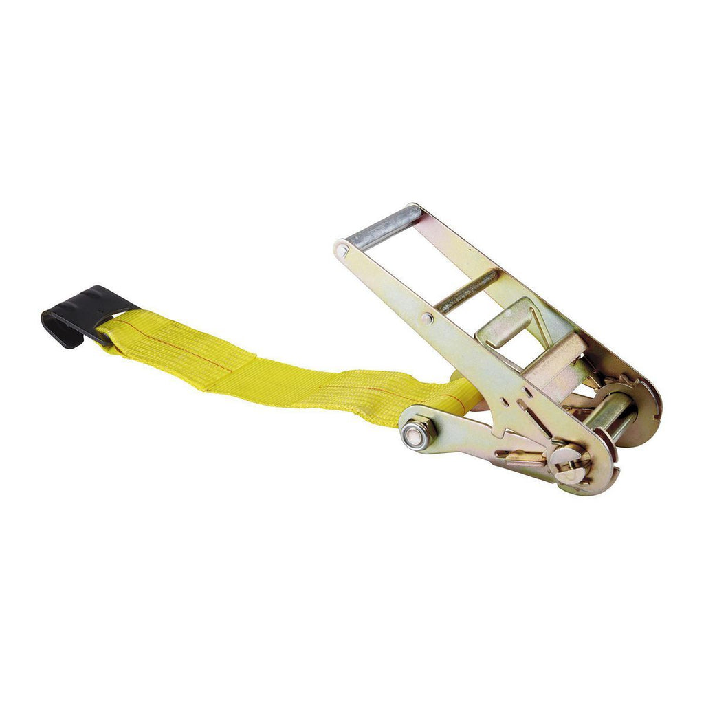 4 in. x 27 ft. Ratcheting Cargo Strap with Flat Hook S948815