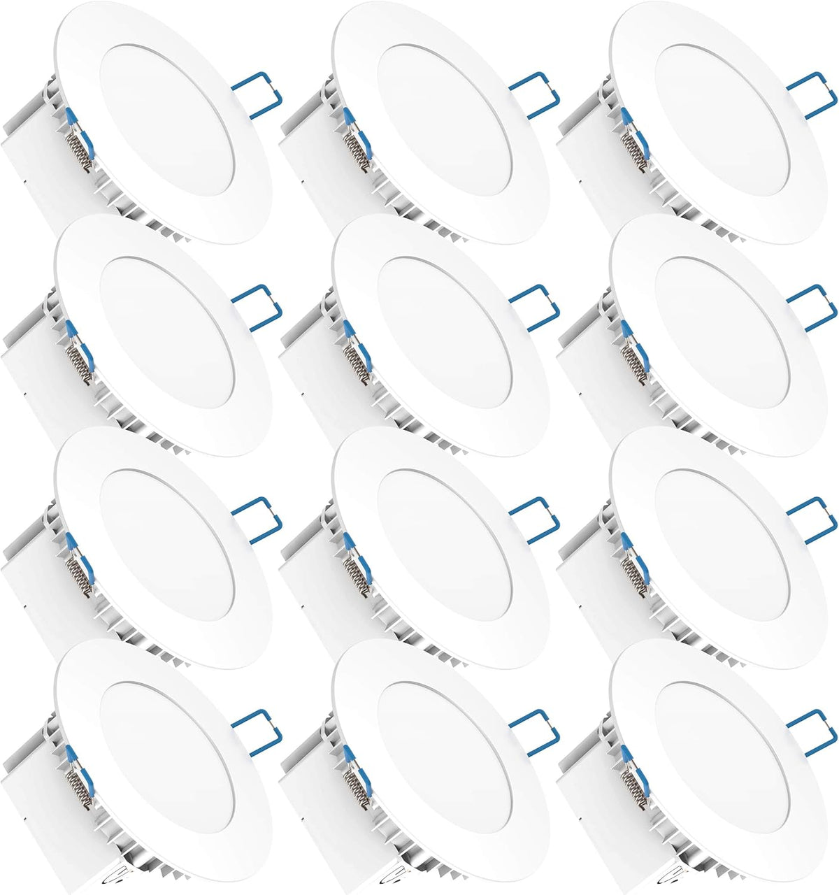 12 Pack 4 Inch Ultra Thin LED Recessed Lighting, 5000K Daylight, Dimmable O910467