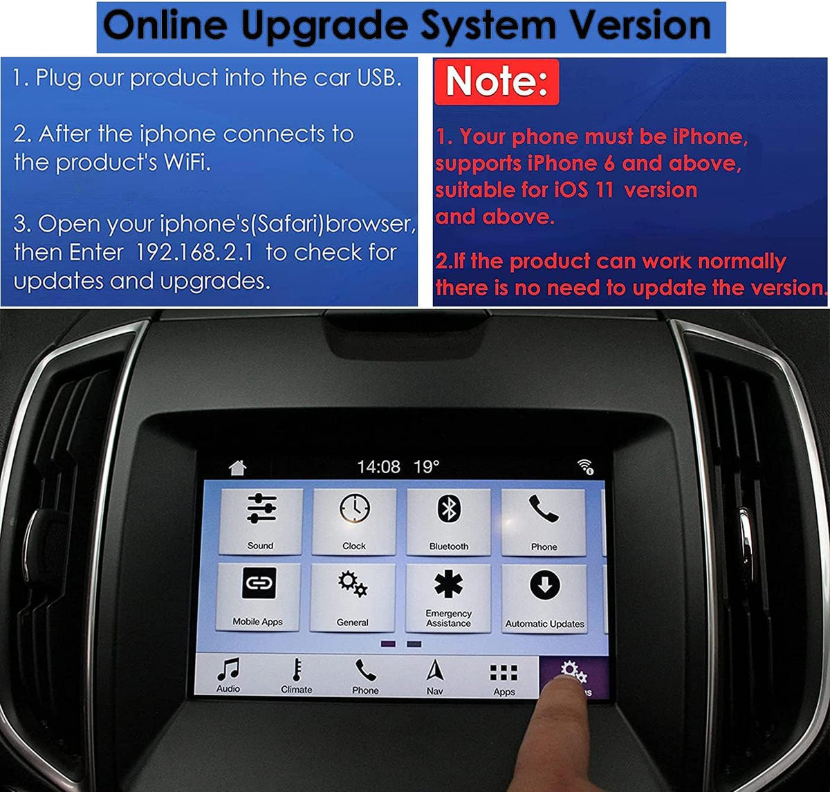 SYNC 2 to 3 Upgrade Kit with 8-inch Screen APIM Module X483