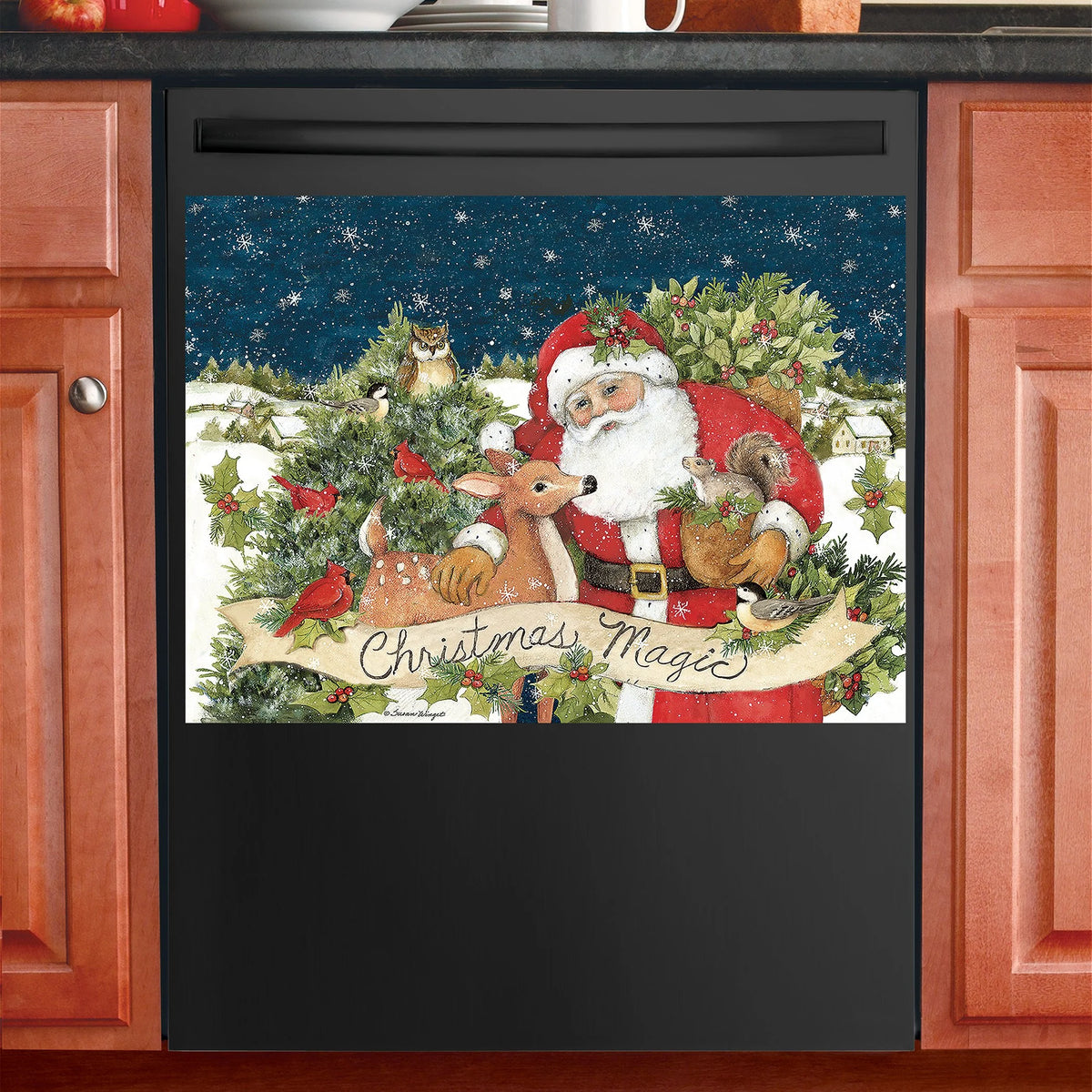3-Piece Seasonal Decorative Kitchen Dishwasher Magnet Set F321364