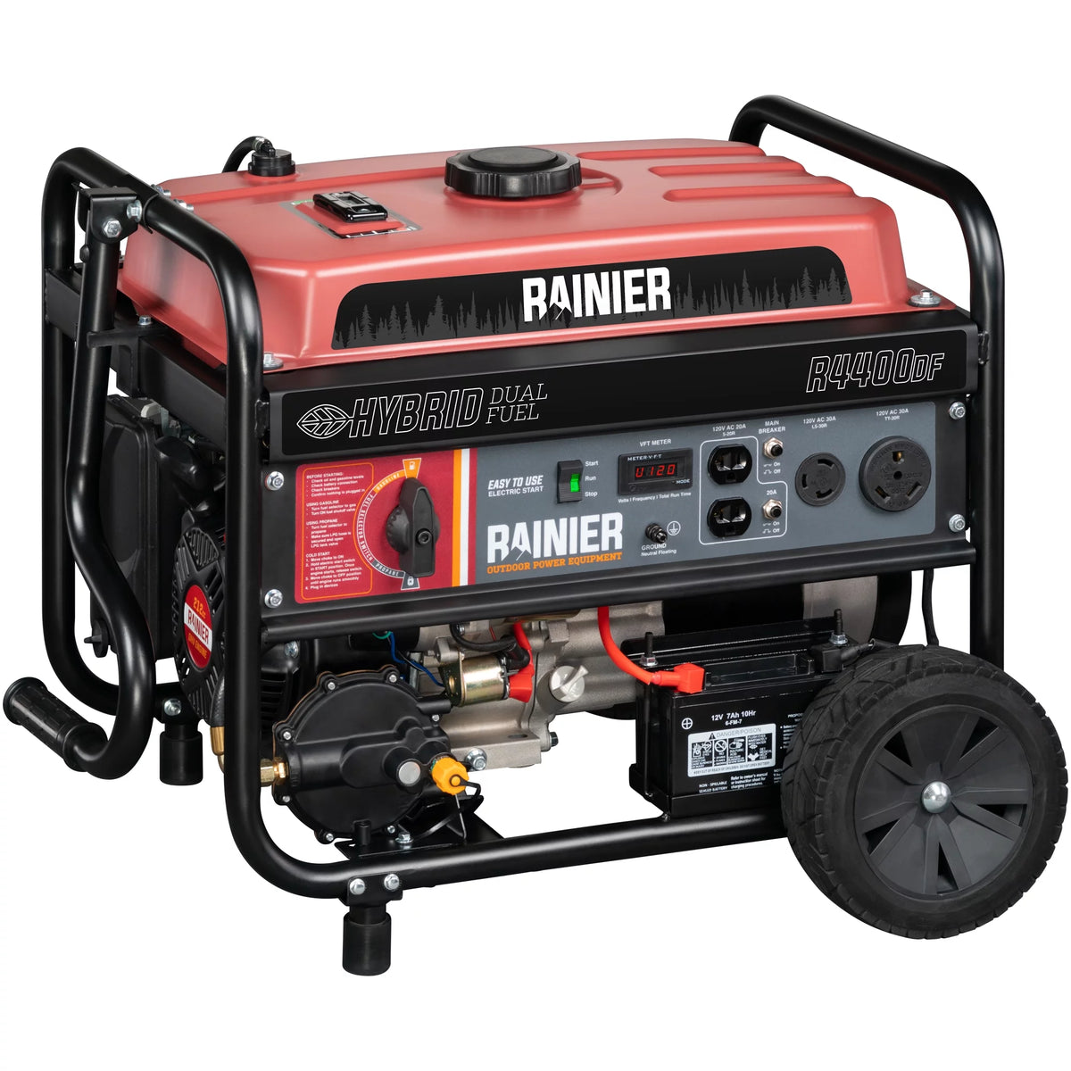 4400 Peak Watt Dual Fuel Portable Generator A711