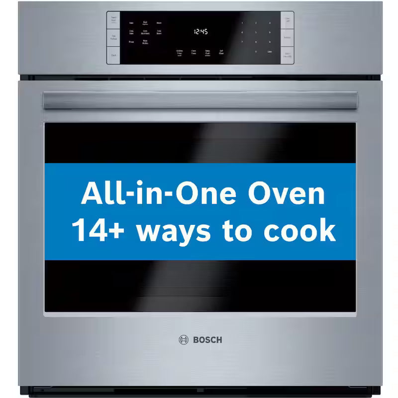 27 in Single Electric Wall Oven with Convection Self Cleaning Stainless Steel I80895
