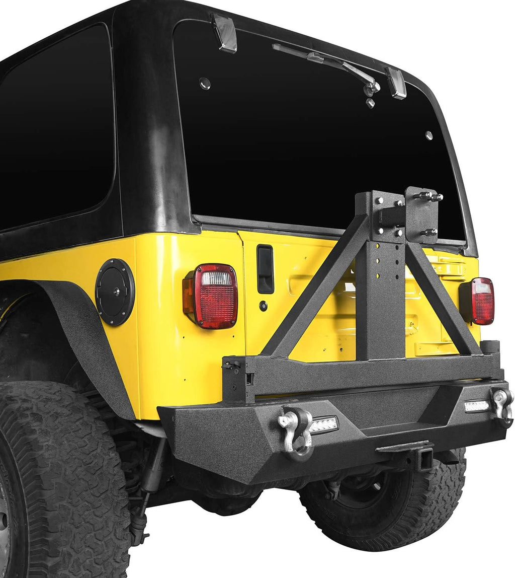 Steel Bumper with Tire Carrier and Receiver Hitch L1342