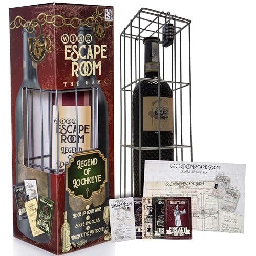 Escape Room Game Wine Bottle Puzzle Box Z92659