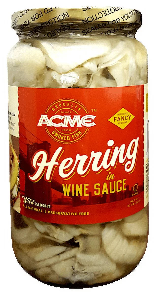 32 oz Herring Fillets in Wine Sauce W803508