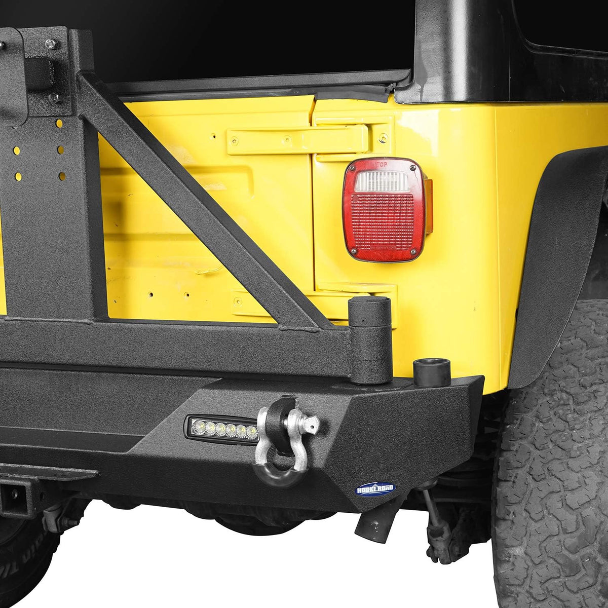 Steel Bumper with Tire Carrier and Receiver Hitch L1342