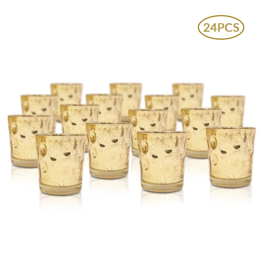 24-Pack Mercury Glass Candle Holder G783828