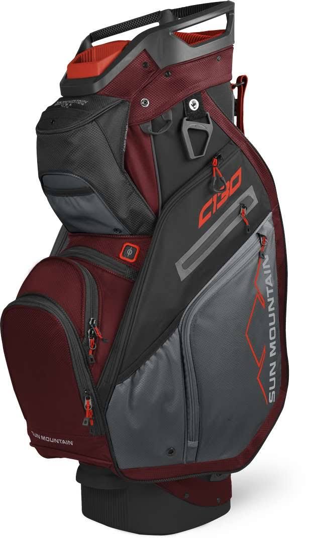 Black/Charcoal/White/Red Cart Bag F212