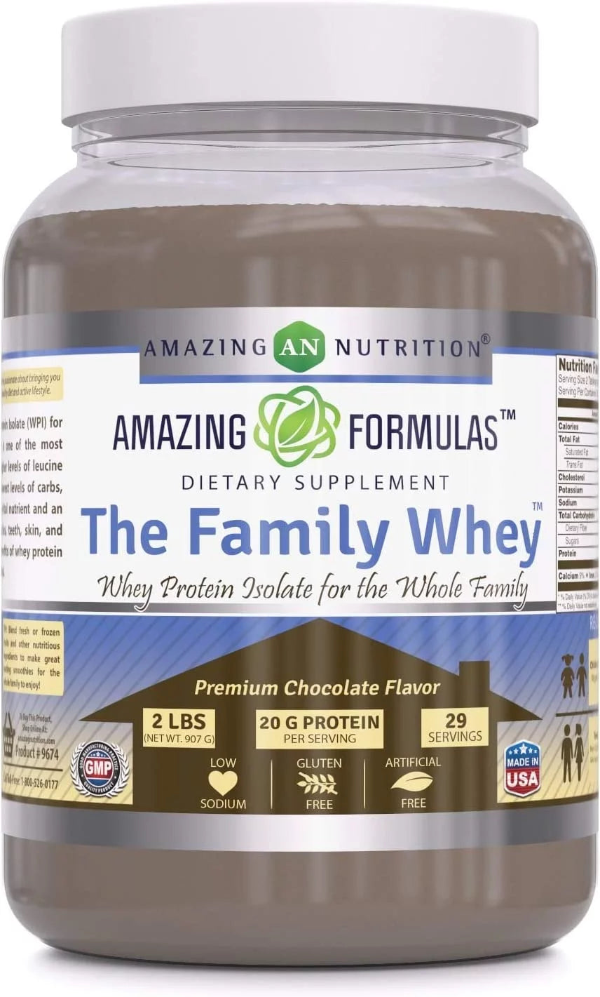 Whey Protein Isolate Chocolate Flavor 2 Lbs G54812