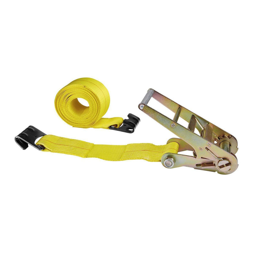 4 in. x 27 ft. Ratcheting Cargo Strap with Flat Hook S948815