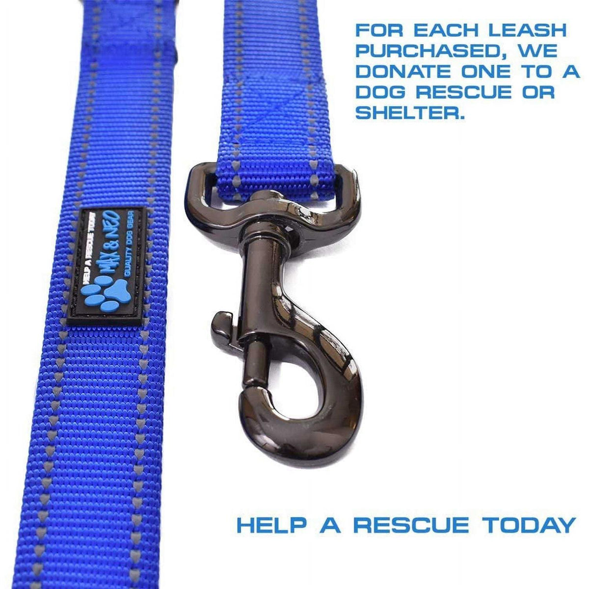 Double Handle Reflective Dog Leash O748