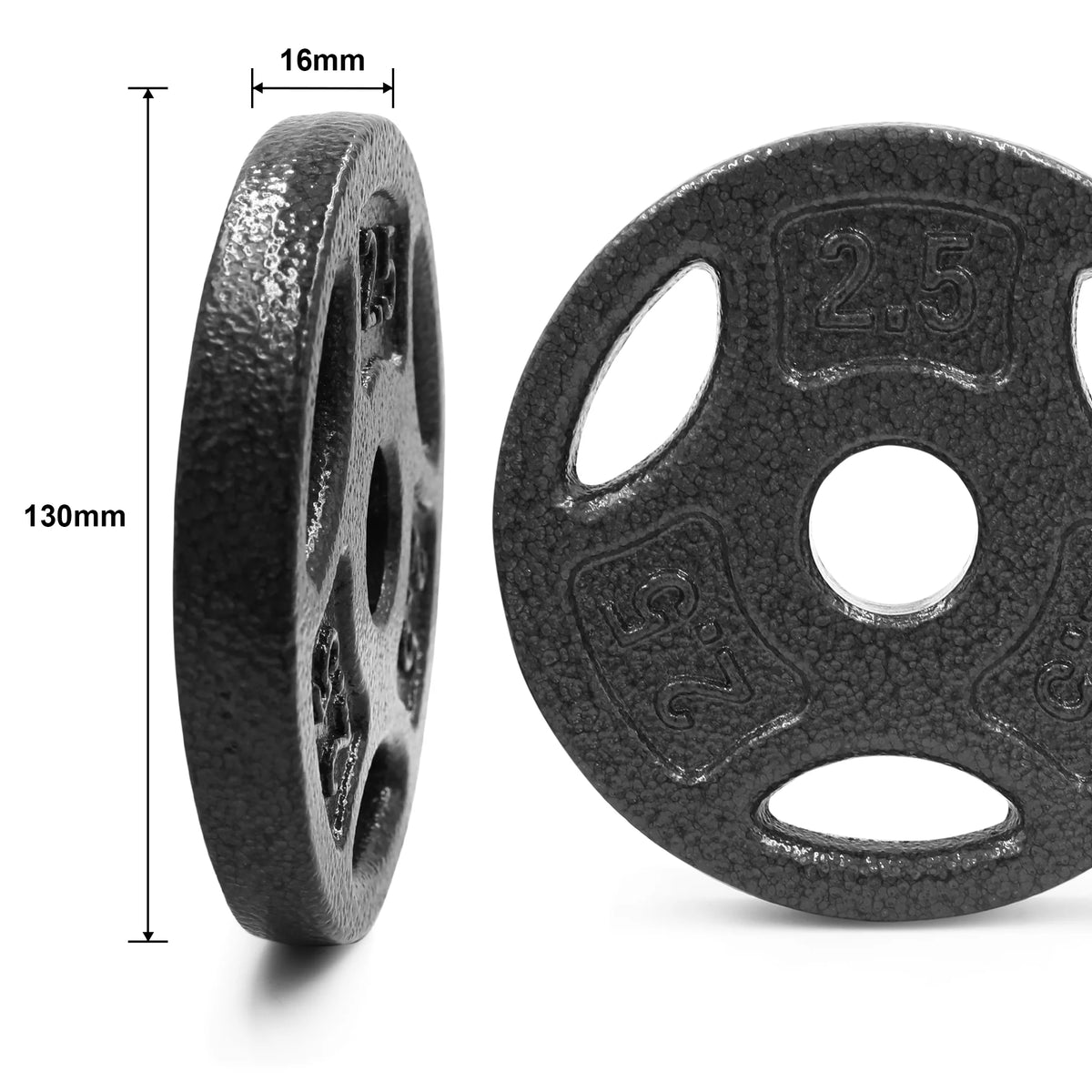 5lb Black Cast Iron Weight Plate T73569