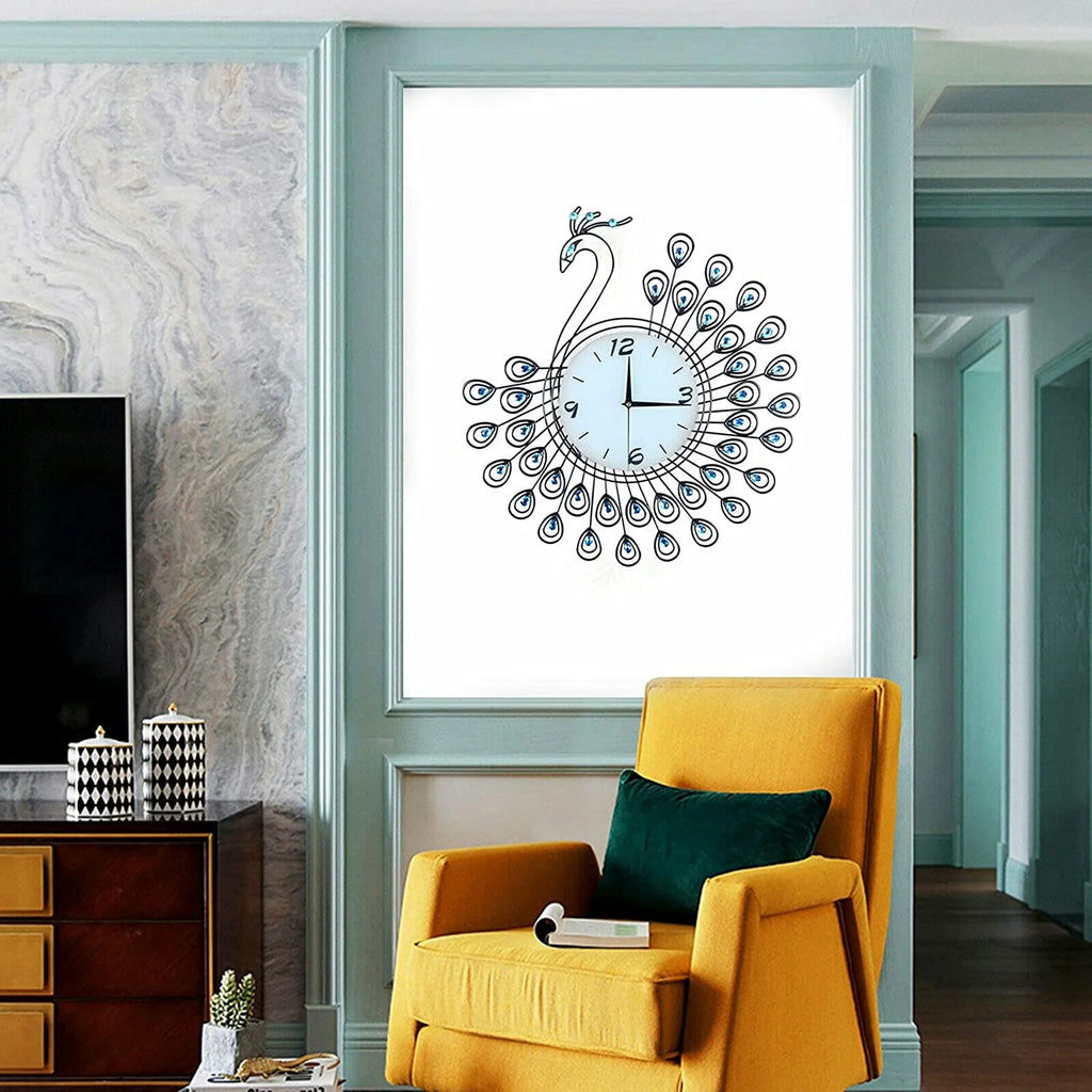 20" 3D Metal Crystal Wall Clock Z5371