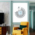 20" 3D Metal Crystal Wall Clock Z5371