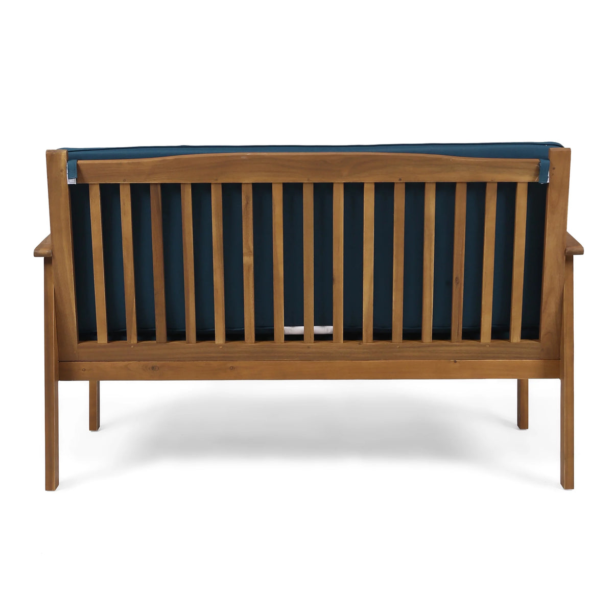 Acacia Wood Loveseat with Cushion K7032