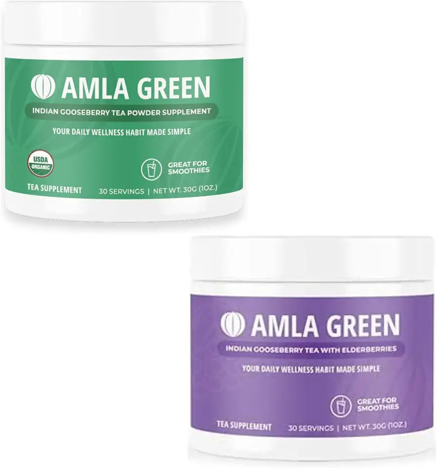 Organic Vegan Amla Powder & Green Tea Supplement Y517