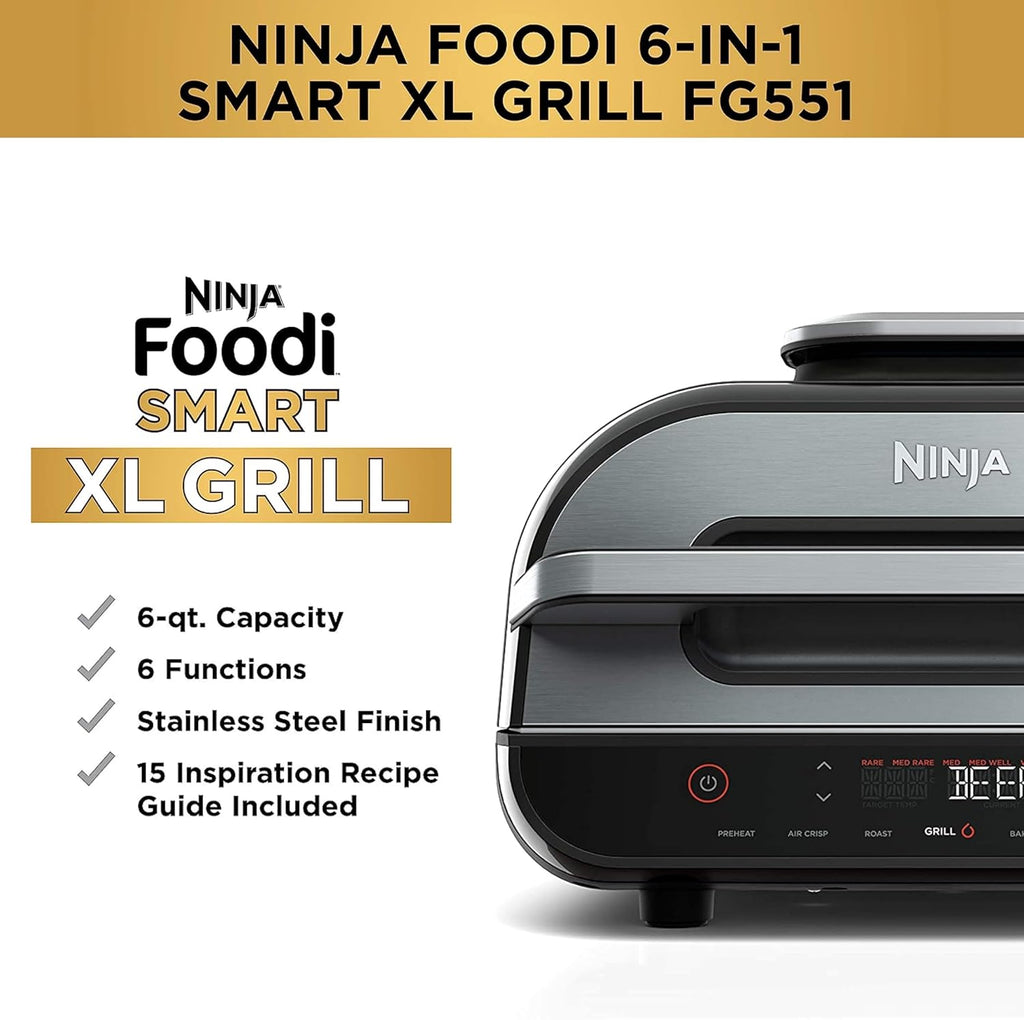 Black Indoor Grill with Air Fry G84281