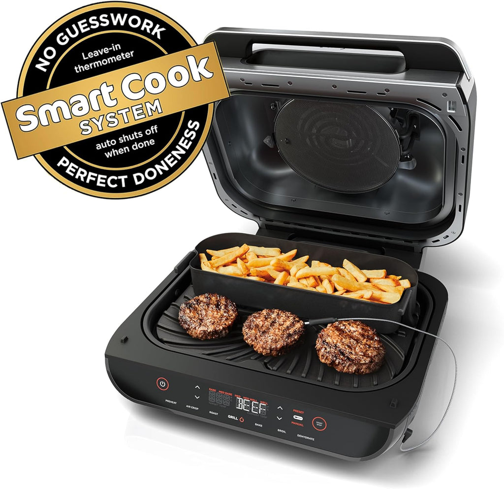Black Indoor Grill with Air Fry G84281