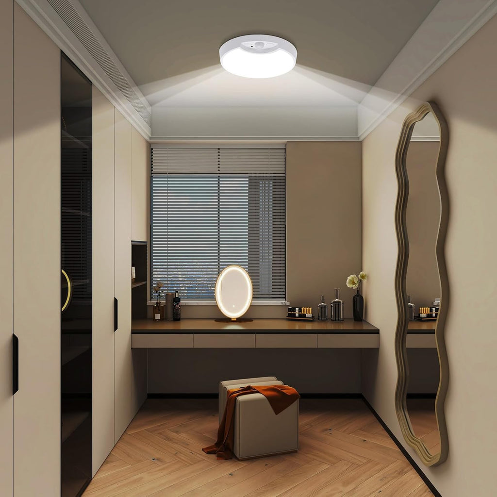 Rechargeable Motion Sensor Ceiling Light 8.7inch 6000K 8000mAh F2280