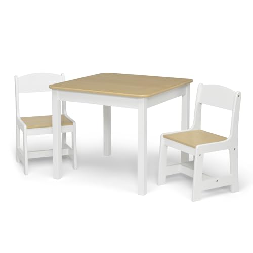 Grey 3 Piece Kids Wood Table and Chair Set Y730434