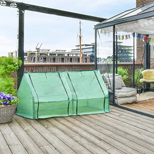 6 ft. x 3 ft. x 3ft. Mini Greenhouse with 2 Zipper Doors Q96114