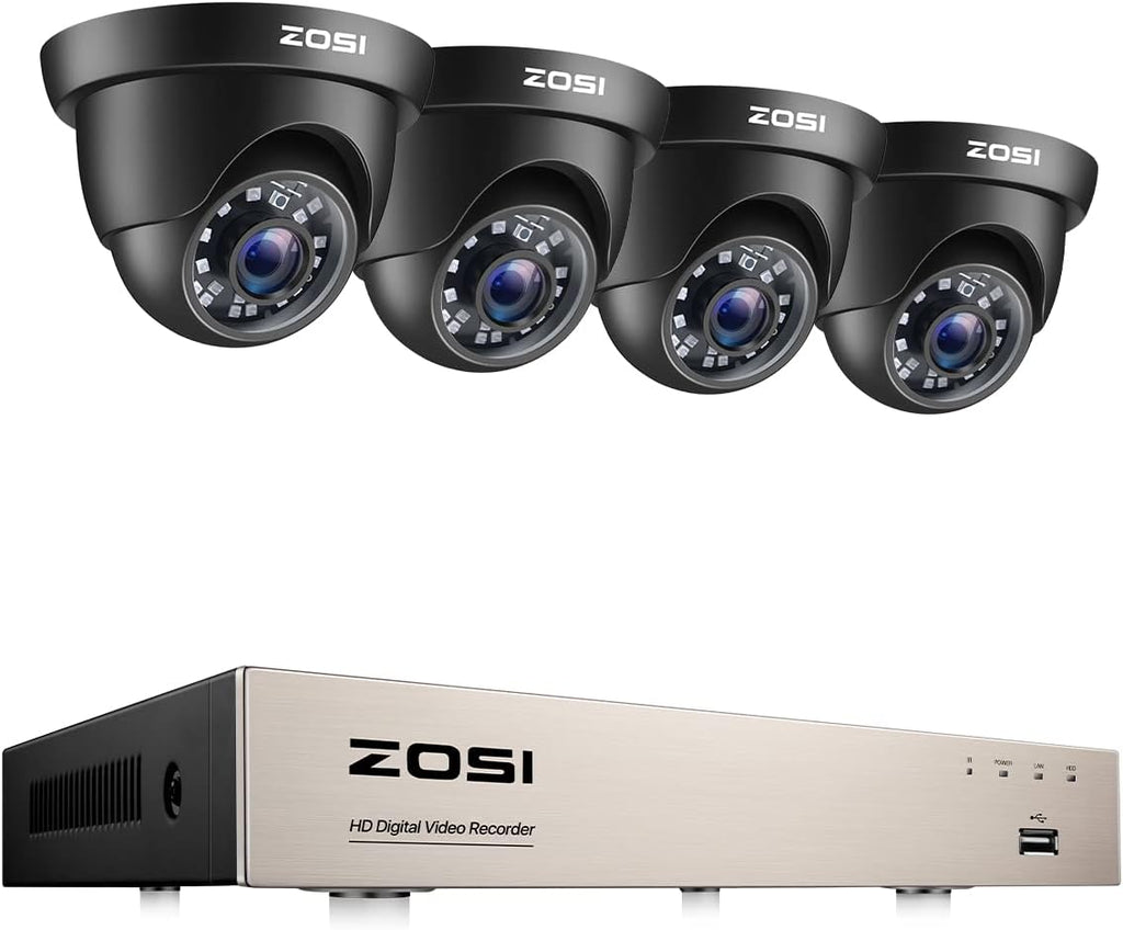 1080p 8CH Security Camera System with 4 Weatherproof Cameras H925