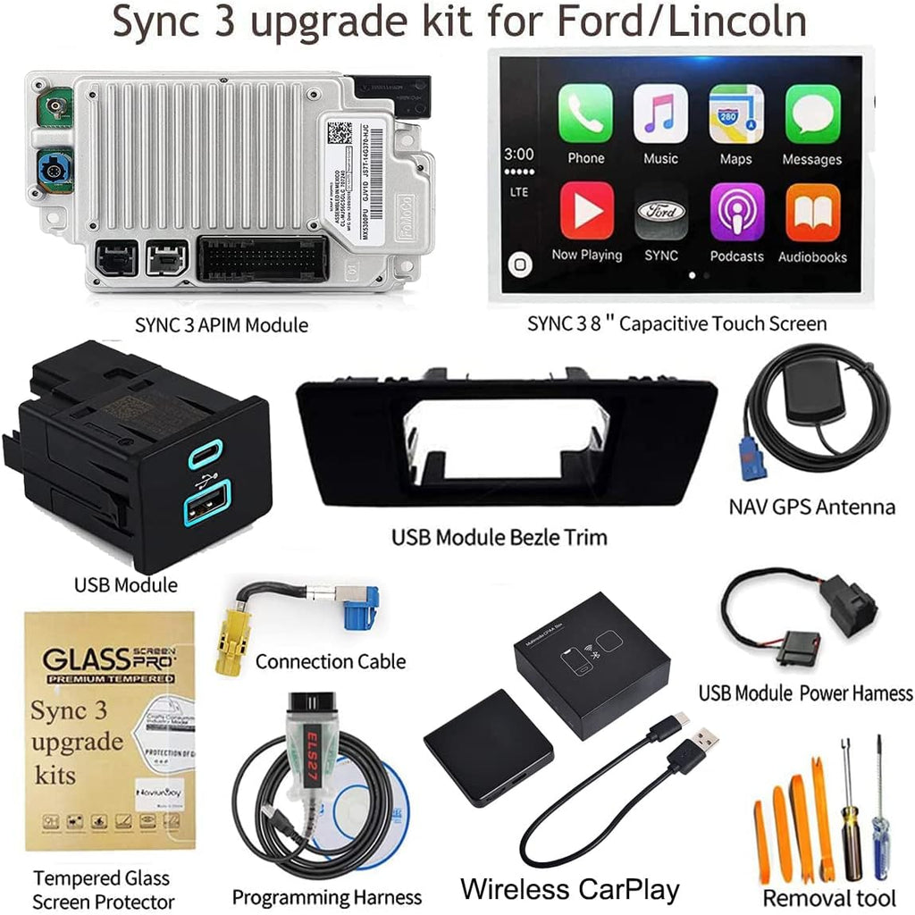 SYNC 2 to 3 Upgrade Kit with 8-inch Screen APIM Module X483