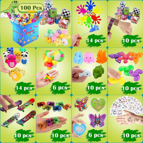 100 Pcs Party Favors Treasure Box Toys L3022