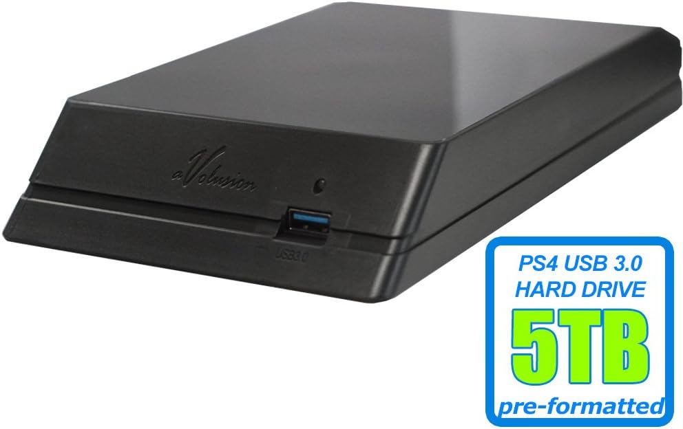 5TB 7200RPM USB 3.0 External Gaming Hard Drive O177