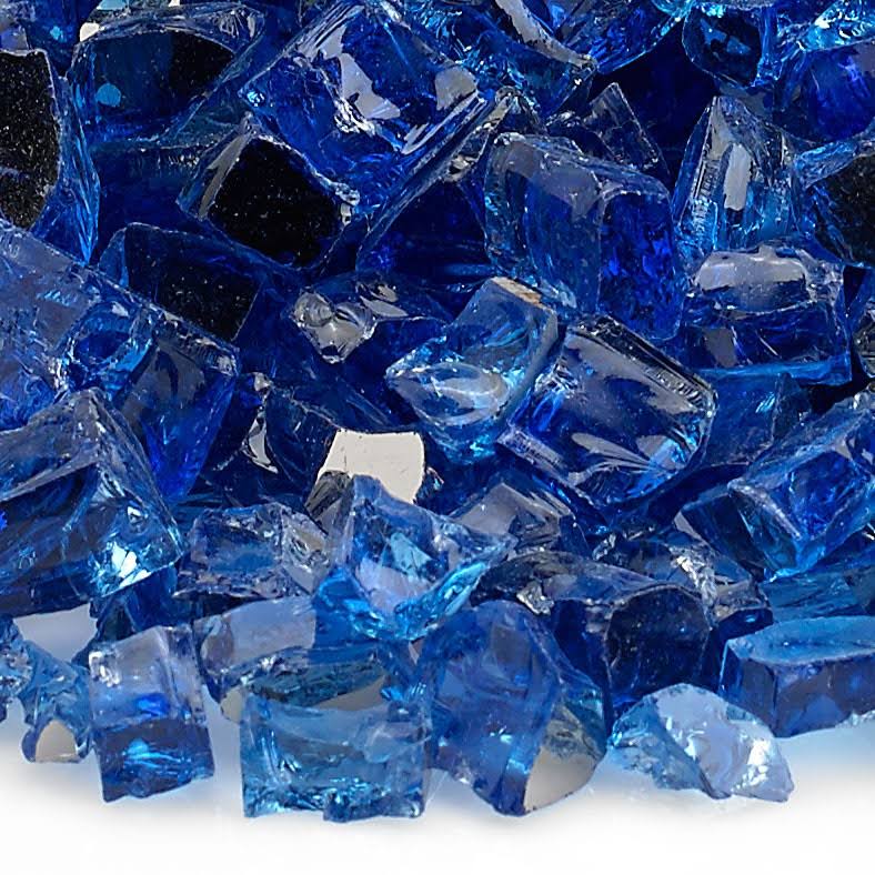 Cobalt Blue Reflective Fire Glass 10 lb Bag F5900