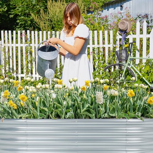 Galvanized Metal Raised Garden Bed 4x2x1 ft L8612