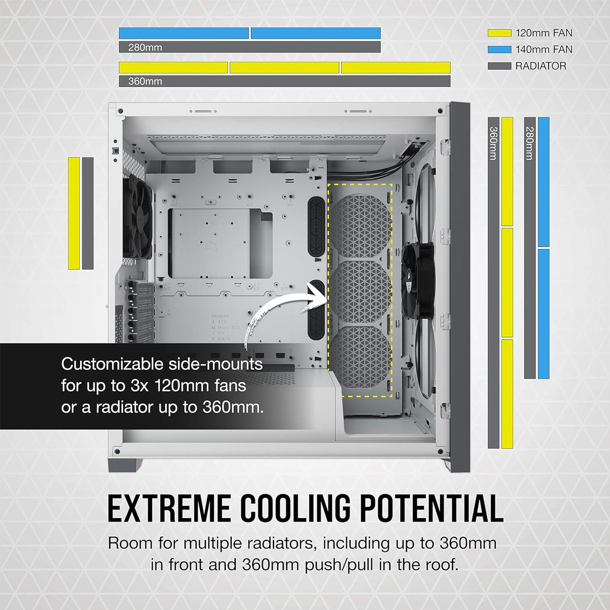 White Mid-Tower ATX PC Case J201524