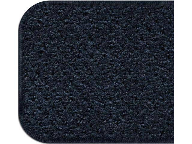 Set of 12 Skid-Resistant Carpet Stair Treads Navy Blue 8 in. x 27 in. G7939