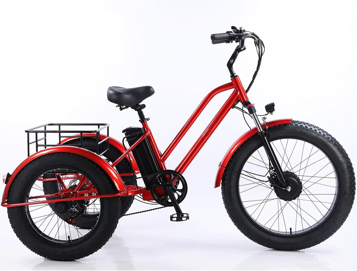 7-Speed All Terrain Fat Tire Trike 26'' Front Wheel 24'' Rear Wheel K91226