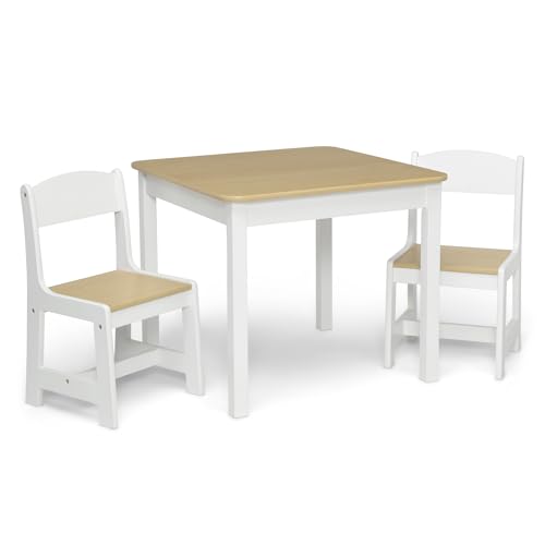 Grey 3 Piece Kids Wood Table and Chair Set Y730434