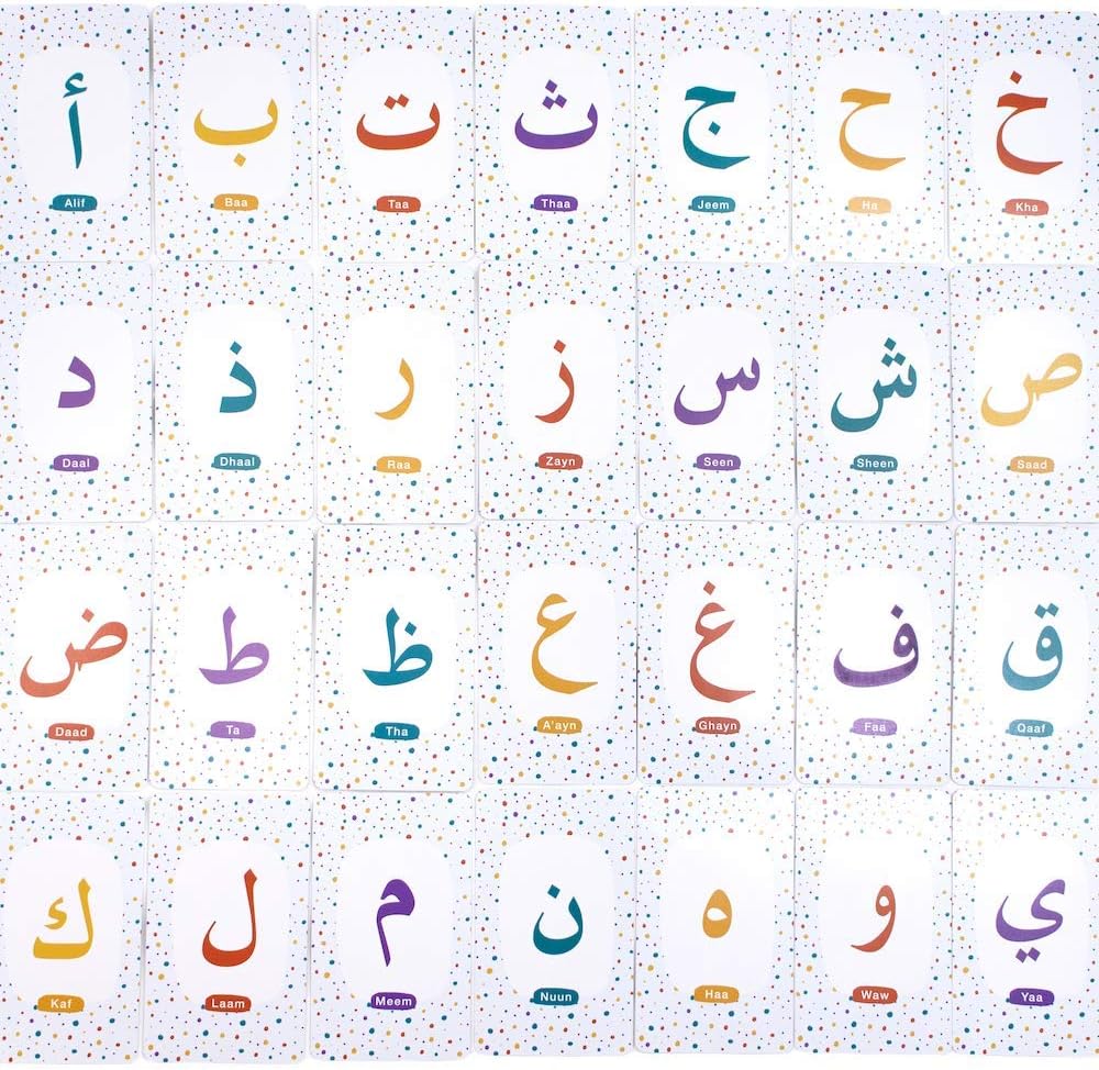 Arabic Alphabet Flash Cards Pack of 2 P5517