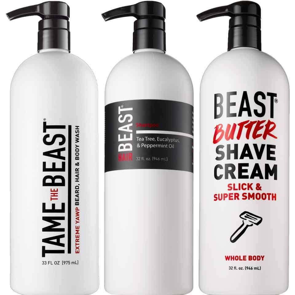 1 Liter Shampoo Body Wash & Shave Cream Set B7614