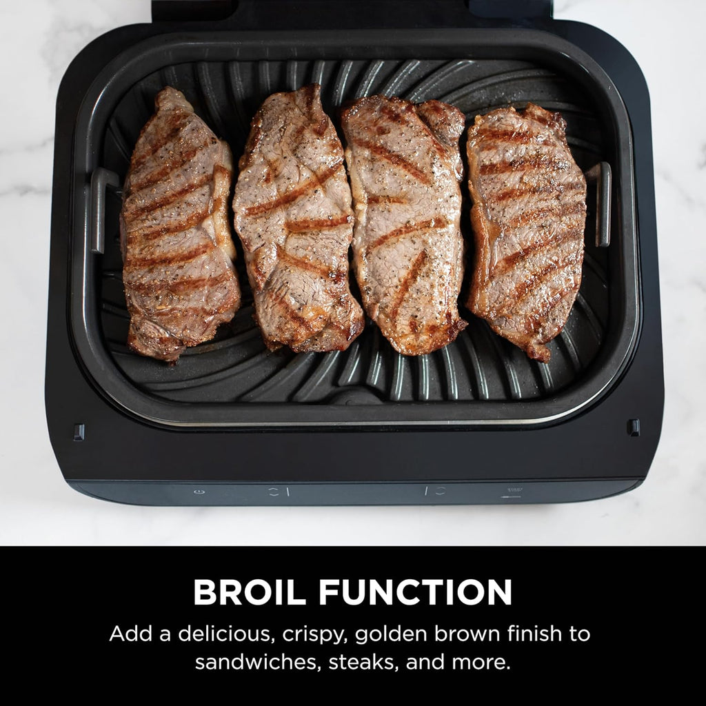 Black Indoor Grill with Air Fry G84281