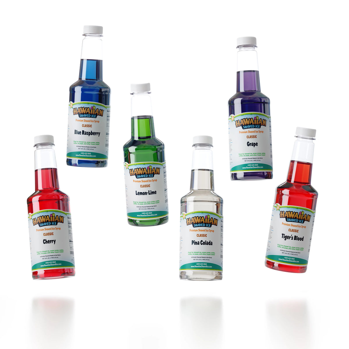 6 Flavor Pack Shaved Ice Syrup U276823