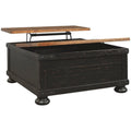 Vintage Black Lift Top Coffee Table I741