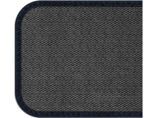Set of 12 Skid-Resistant Carpet Stair Treads Navy Blue 8 in. x 27 in. G7939