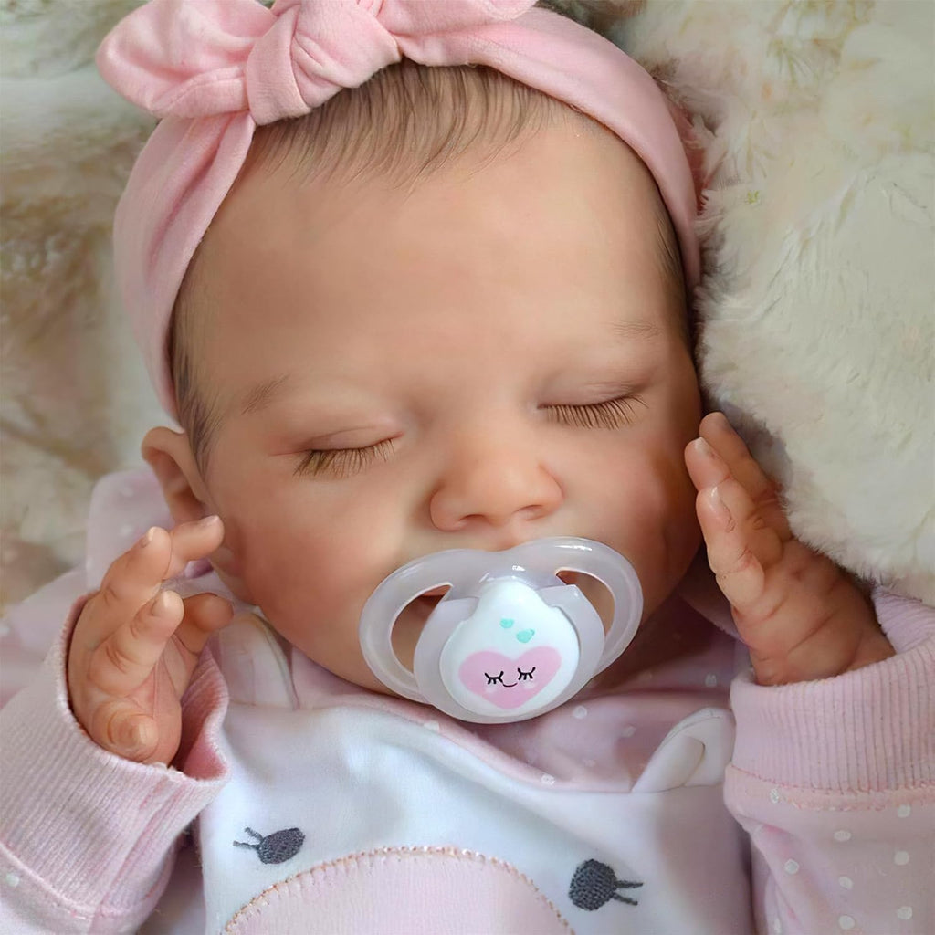 20 Inch Soft Body Realistic Baby Doll with Clothes Accessories Feeding Kit Y297