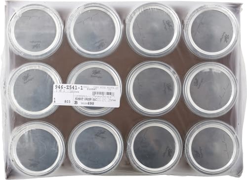 Clear Quart (32oz) Wide Mouth Mason Jar 12-pack K605