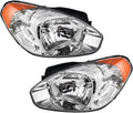Hyundai Accent Headlight Assembly Pair Driver and Passenger Side Z8842