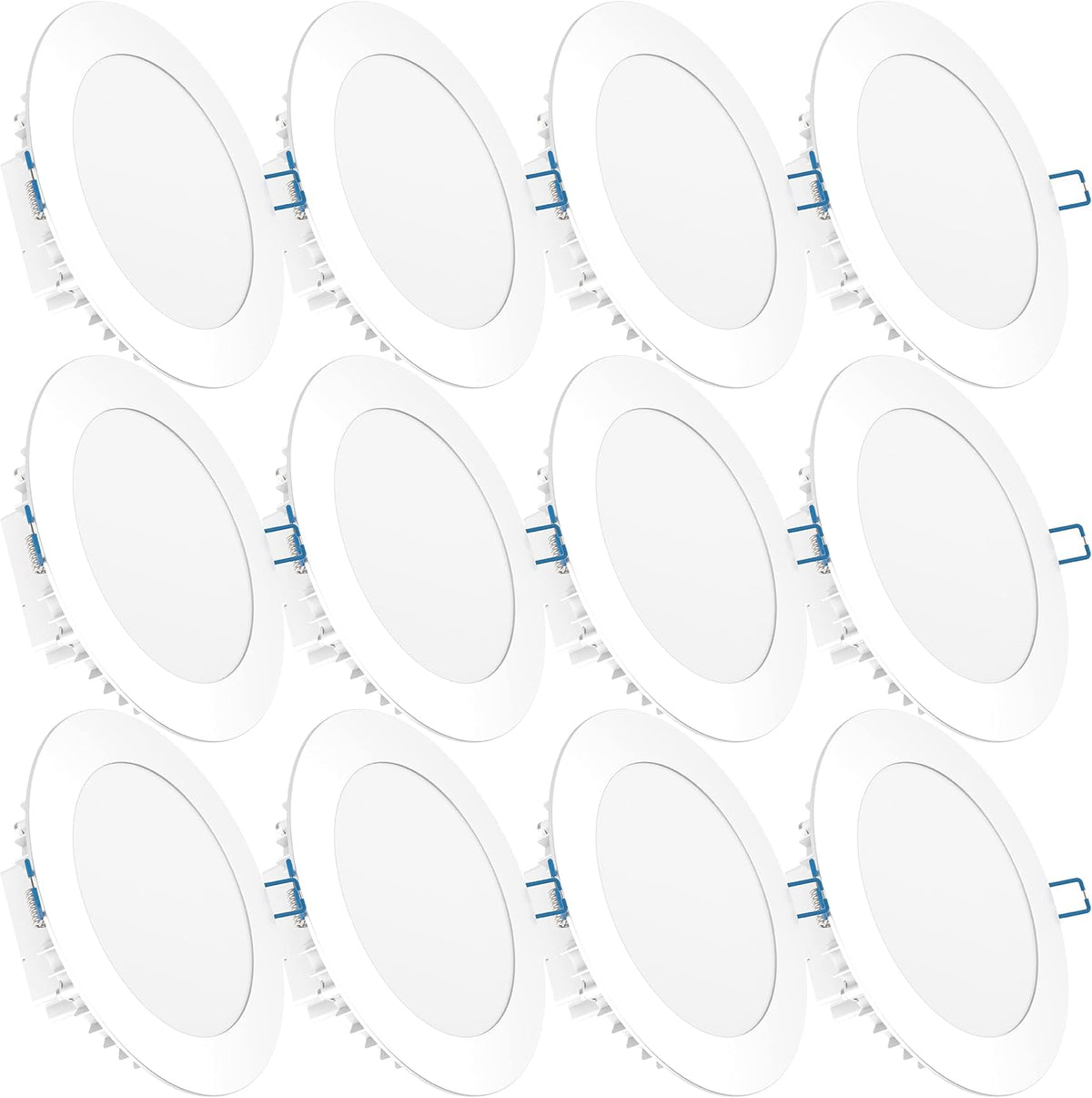 12 Pack 4 Inch Ultra Thin LED Recessed Lighting, 5000K Daylight, Dimmable O910467
