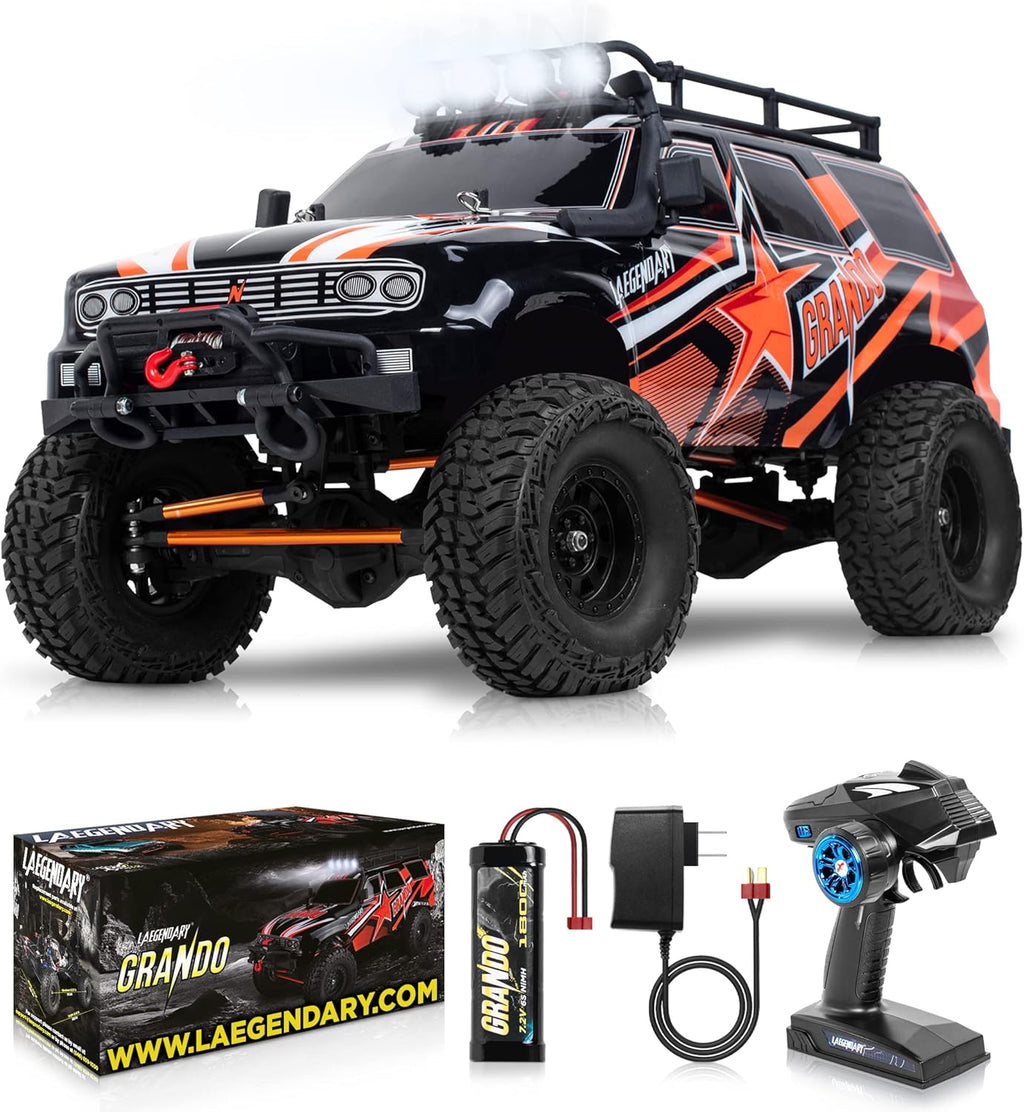 1:10 Scale Red Orange 4x4 Offroad RC Rock Crawler V655536