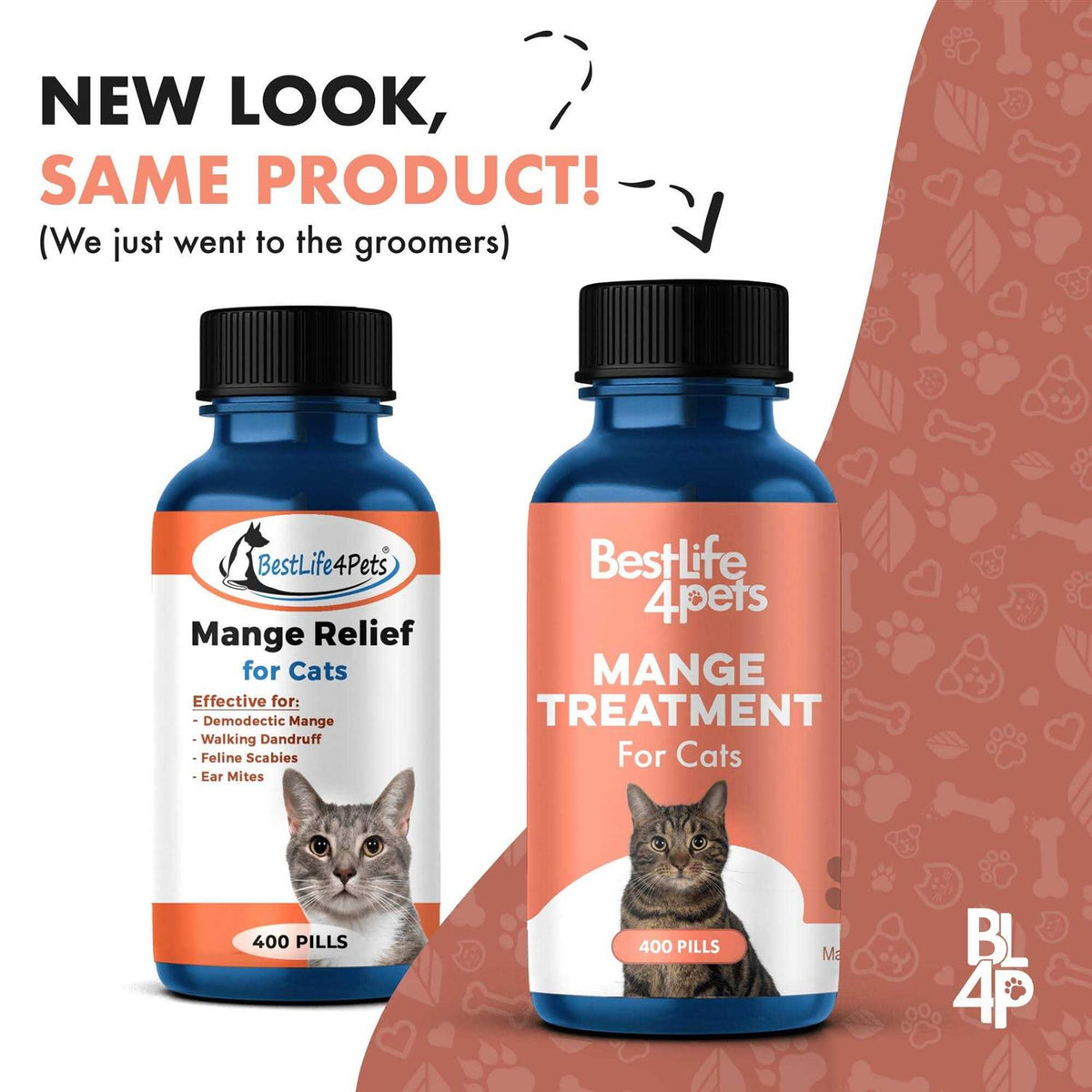 Demodectic Mange and Scabies Relief for Cats Ear Mites & Itch Relief Supplements for Cat Itching Relief W5342