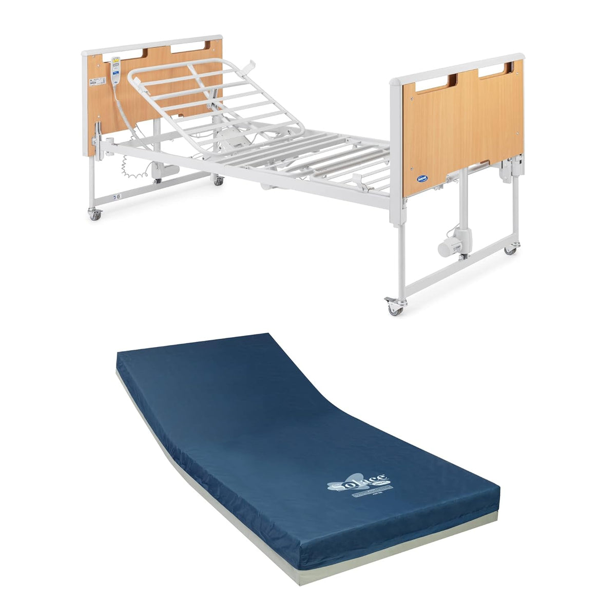 Full-Electric Hospital Bed with Side Support Rail Q704