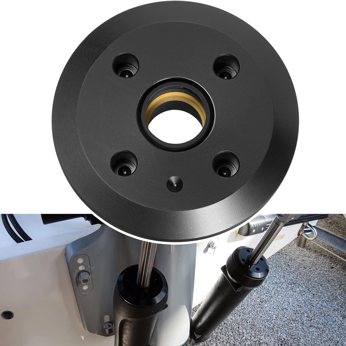 Black Outboard Trim Cap 6-Cylinder A221666