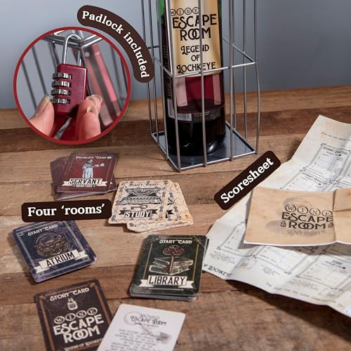 Escape Room Game Wine Bottle Puzzle Box Z92659